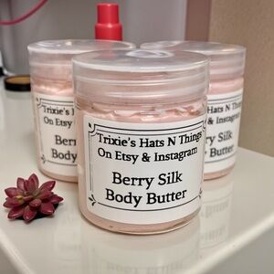 Trixie’s Berry Silk Body Butter — Soft Pink Nourishing Cream